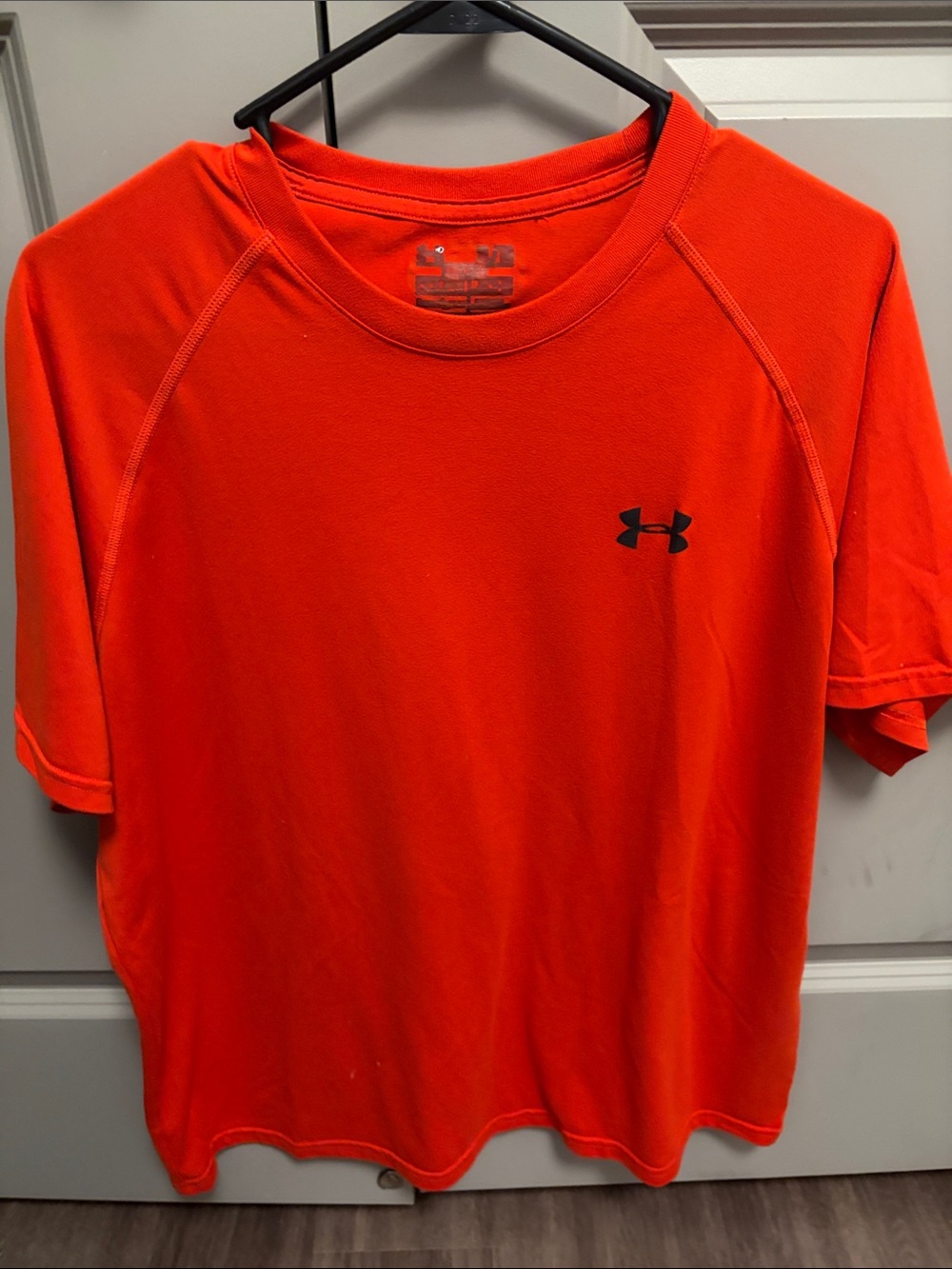 Under Armour Men’s Short Sleeve Performance Tee - Orange with Black Logo
